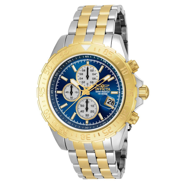 Invicta Men's 18851 Aviator Gold-Tone and Silver Stainless Steel Watch