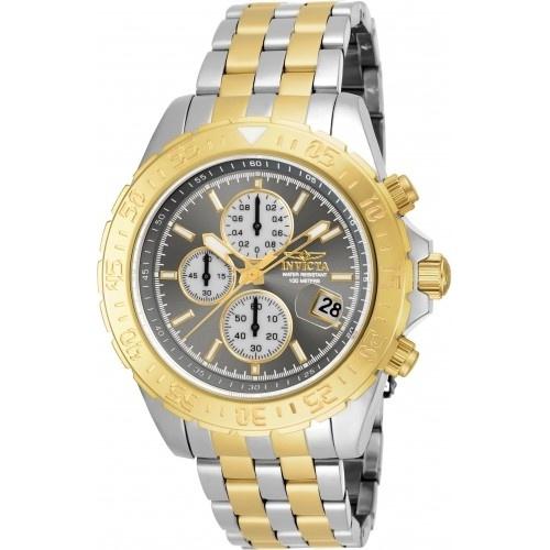 Invicta Men's 18852 Aviator Multi-Function Gold-tone and Silver Stainless Steel Watch