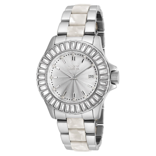 Invicta Women's 18874 Angel Silver and White Inserts Stainless Steel Watch