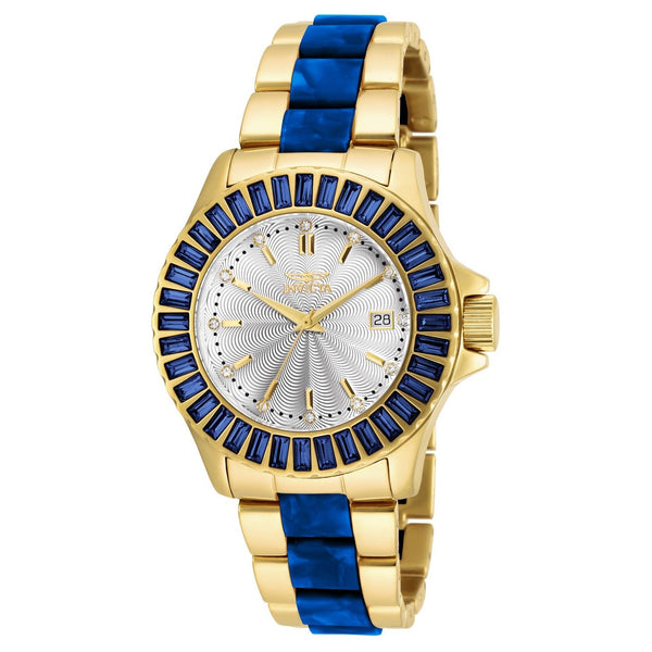 Invicta Women's 18878 Angel Blue and Gold-Tone Stainless Steel Watch