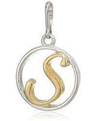 Two-Tone Letter S Charm (Silver/Gold)