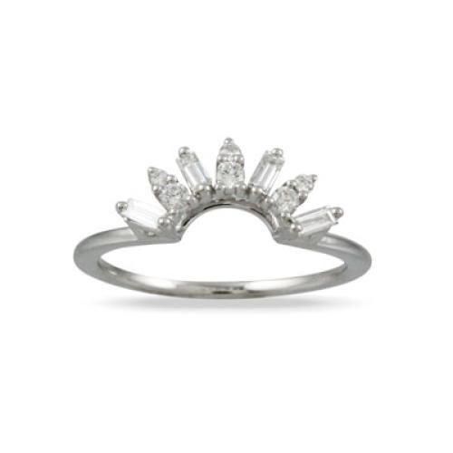 DOVES 18K WHITE GOLD .33 DIAMOND TOTAL CARAT WEIGHT BAND