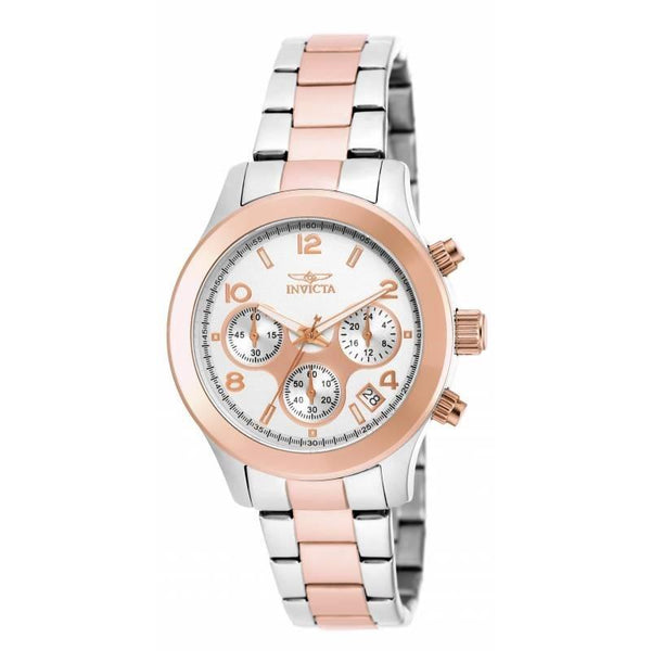 Invicta Women's 19220 Angel Rose-Tone and Silver Stainless Steel Watch