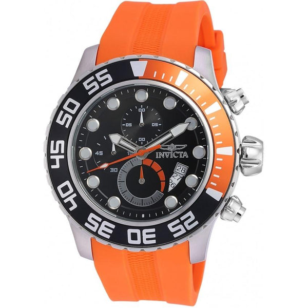 Invicta Men's 19243 Pro Diver Multi-Function Orange Polyurethane Watch
