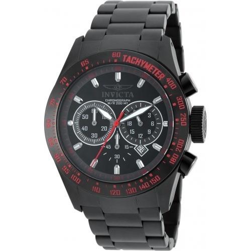 Invicta Men's 19296 Speedway Chronograph Black Stainless Steel Watch