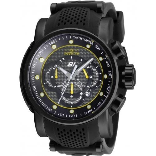 Invicta Men's 19324 S1 Rally Multi-Function Black Polyurethane and Stainless Steel Watch