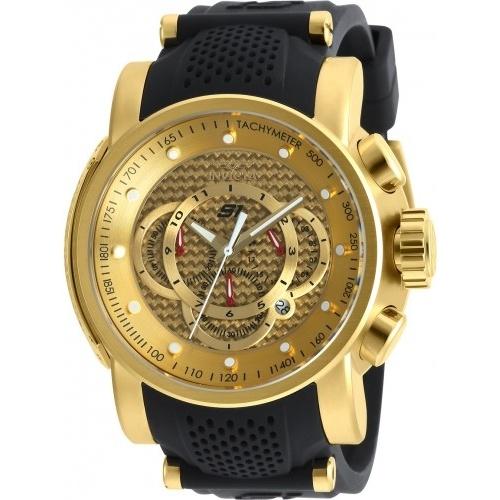 Invicta Men's 19326 S1 Rally Multi-Function Black Polyurethane and Stainless Steel Watch