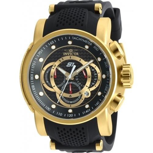 Invicta Men's 19327 S1 Rally Chronograph Black Polyurethane and Stainless Steel Watch