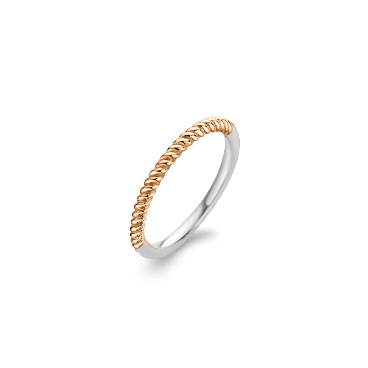 Tisento Milano Sterling Silver rose gold plated Silver rosegold platedRing Finger Size 7