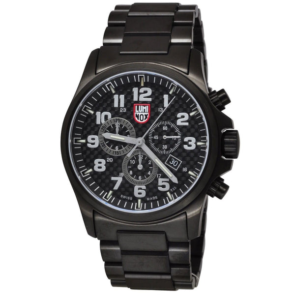 Luminox Men's 1942.BO Land Atacama Field Chronograph Black Stainless Steel Watch