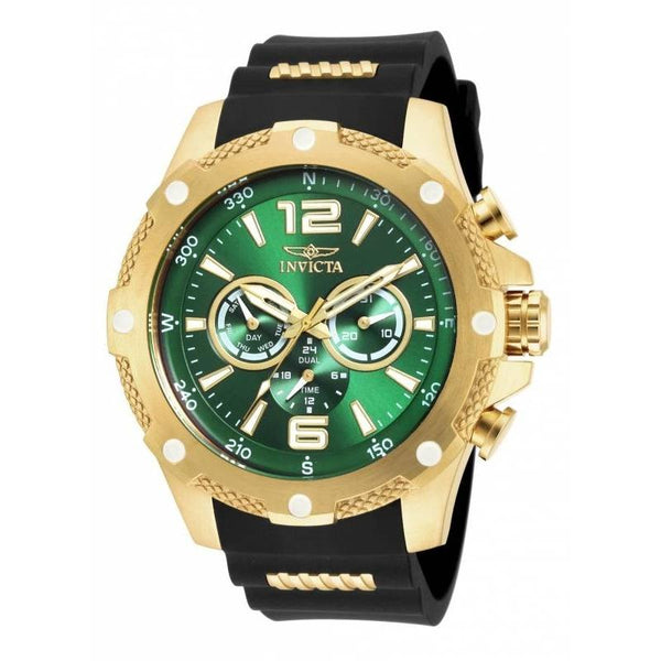 Invicta Men's 19661 I-Force Black and Gold-Tone Polyurethane and Stainless Steel Watch