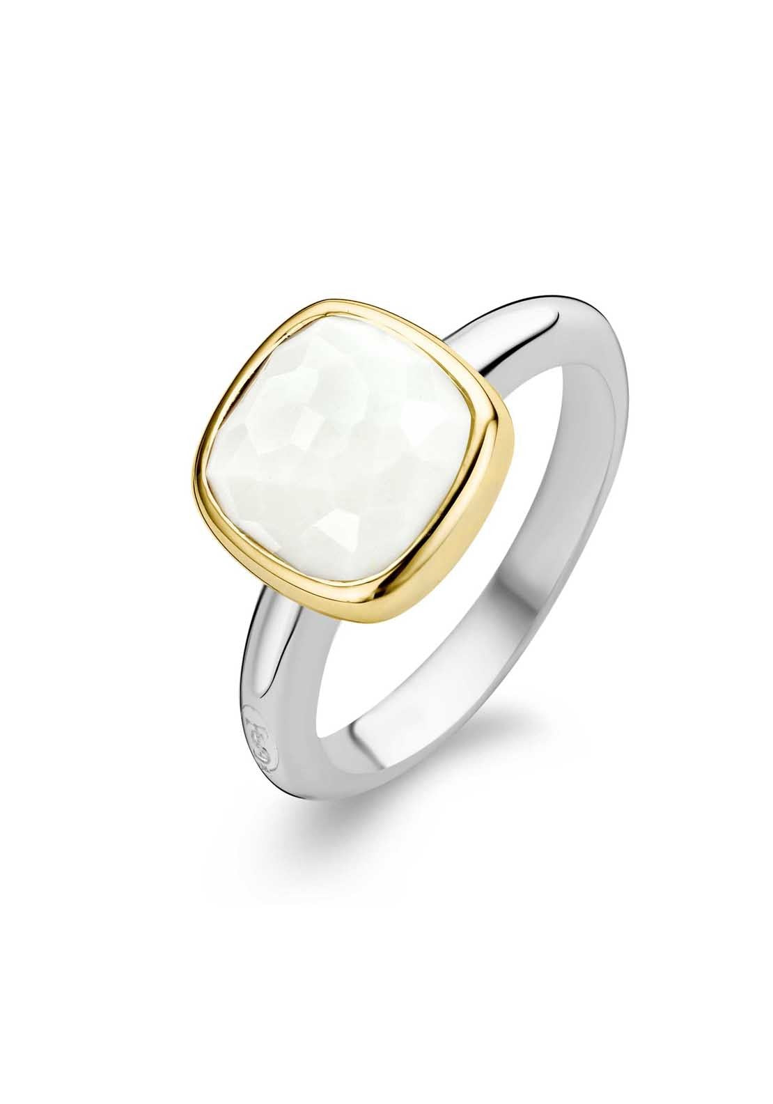 GOLD WHITE RING