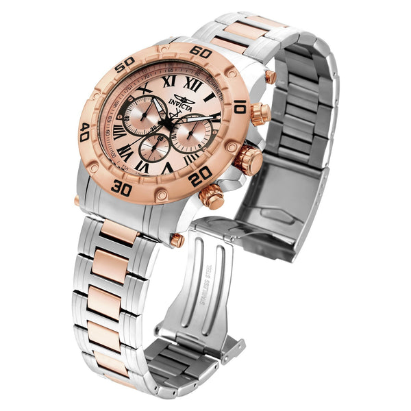 Invicta Men's 19702 Specialty Chronograph Rose-Tone and Silver Stainless Steel Watch