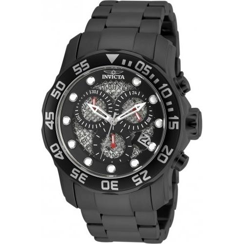 Invicta Men's 19838 Pro Diver Black Stainless Steel Watch