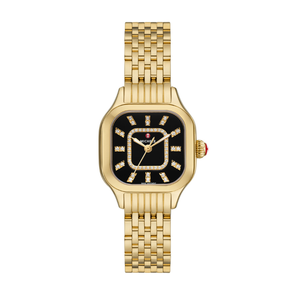 Michele Meggie 18K Gold-Plated Diamond Watch - MWW33B000016