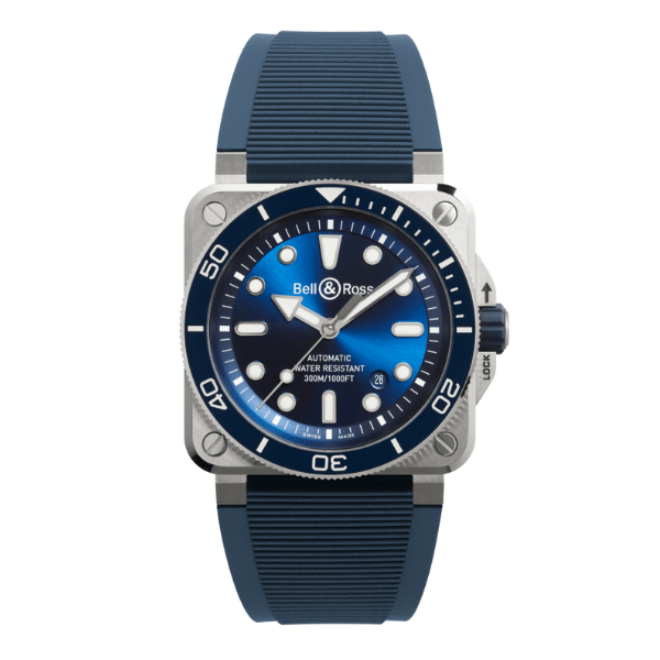 Bell & Ross BR-03 Diver Blue Steel 42mm - BR03A-D-BLU-ST/SRB