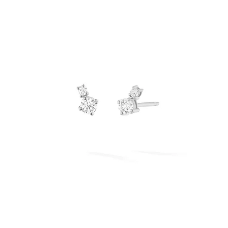 Melissa Kaye 18K Gold Stella Double Stud Earring - E2417A