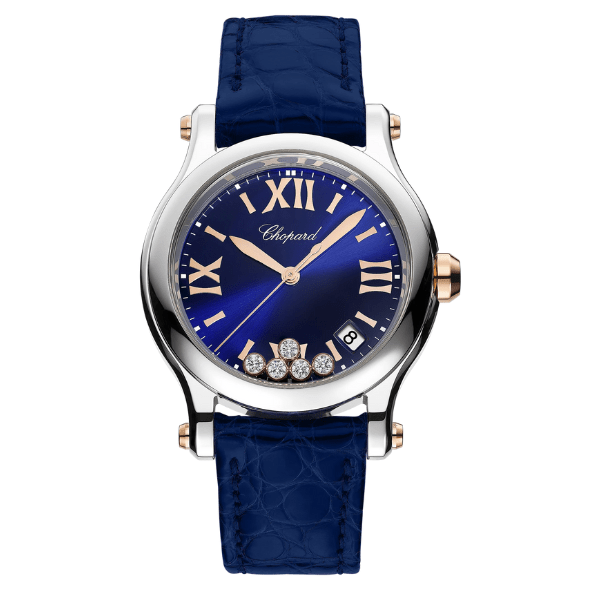 Chopard Two Tone Happy Hearts 36mm Quartz Ladies Watch - 278582-6012