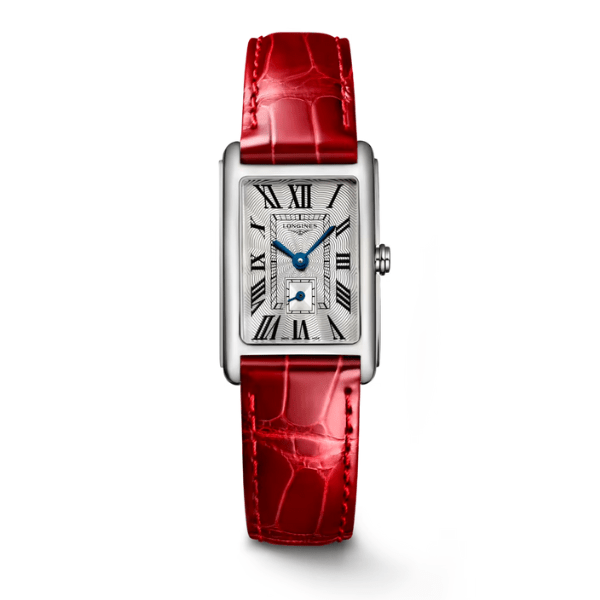 Longines Dolcevita Stainless Steel on Red Strap - L5.255.4.71.5