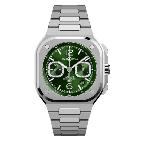Bell & Ross BR-05 Chronograph Green Steel - BR05C-GN-ST/SST