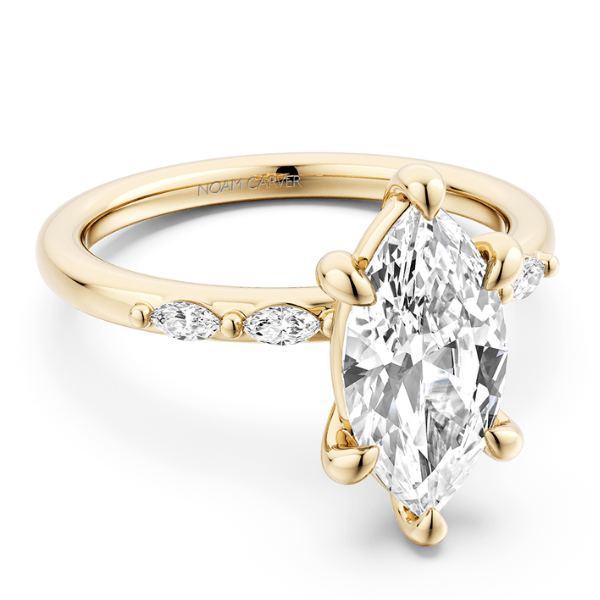 Noam Carver 14K Yellow Gold Marquise Diamond Engagement Ring - B482-01YM-FCYA