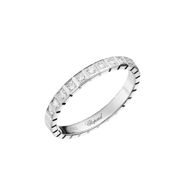 Chopard 18K White Gold Diamond Ice Cube Ring - 827702-1259
