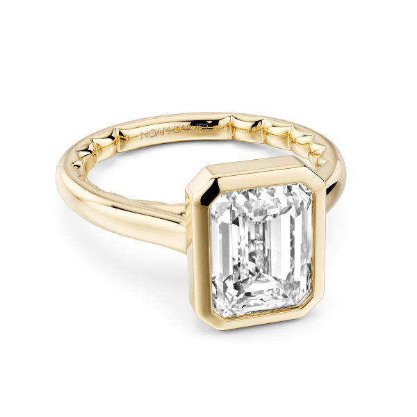 Noam Carver 14K Yellow Gold Emerald Bezel Set Engagement Ring - LU029-01YM2-A