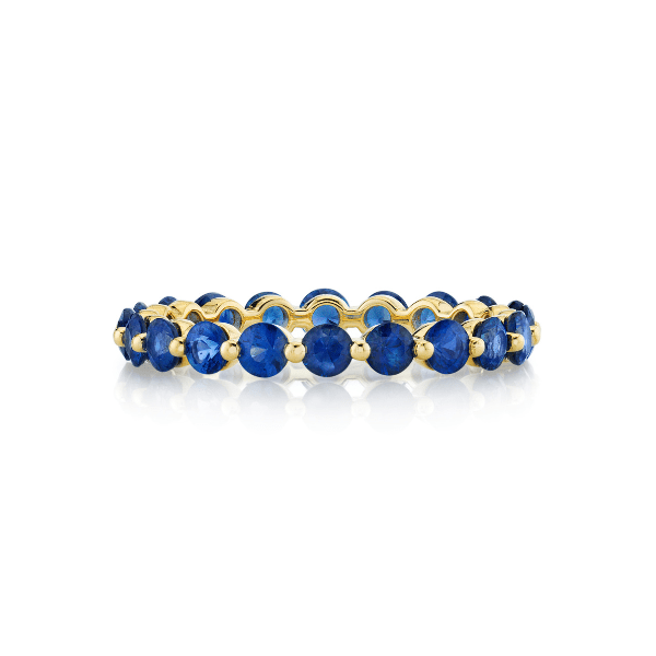 Sloane Street 18k Yellow Gold Blue Sapphire Eternity Band- SS-R013I-BS-Y-7