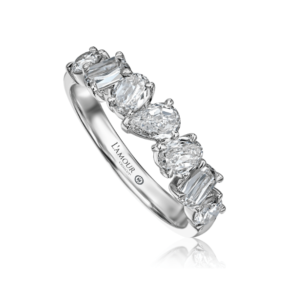 Christopher Designs 14KW 1.07ctw Mixed Shape Diamond Band - L624A/V11568