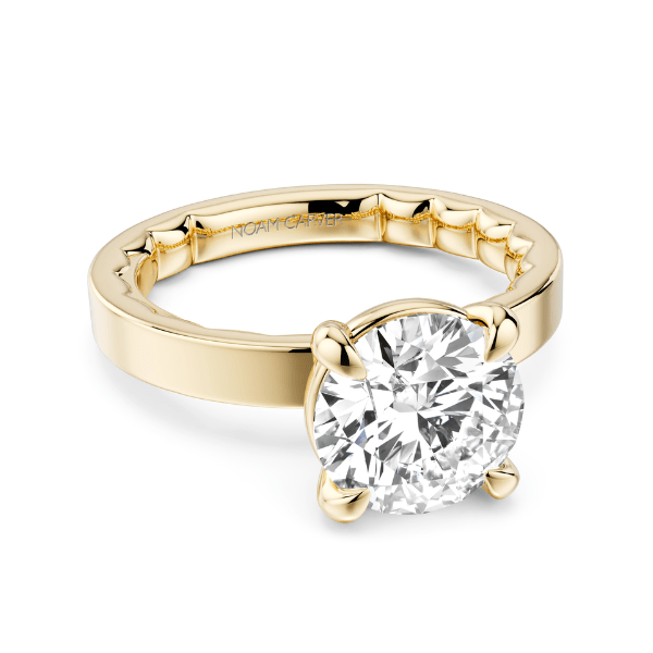 Noam Carver 14K Yellow Gold Round Brilliant Diamond Engagement Ring - LU022-01YM25-A