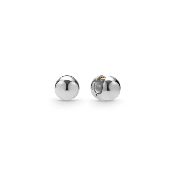 Lagos Caviar Bubbly Silver Round Huggie Earrings - 01-82134-00