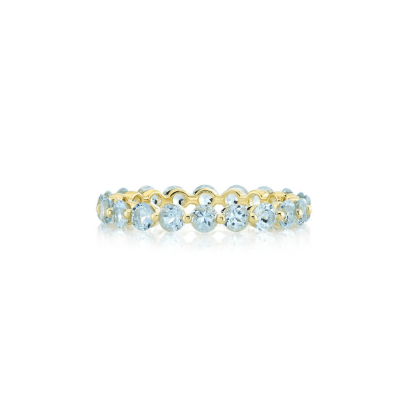 Sloane Street 18K Yellow Gold Sky Blue Topaz Eternity Band- SS-R013-BTSK-Y-7