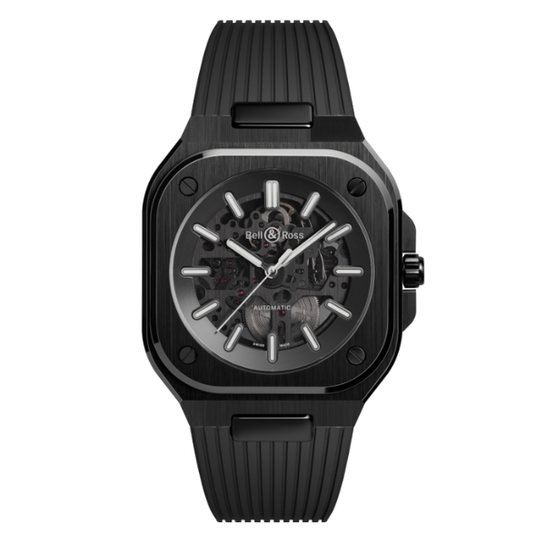 Bell & Ross BR 05 Skeleton Black Ceramic on Rubber - BR05A-BL-SK-CE/SRB
