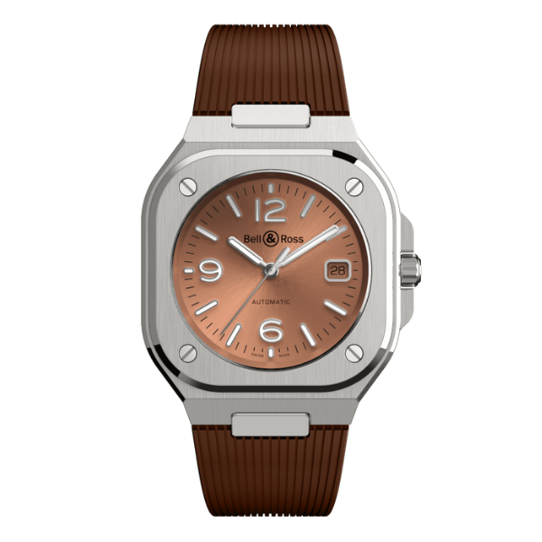 Bell & Ross BR 05 Copper Brown Steel on Rubber BR05A-BR-ST/SRB