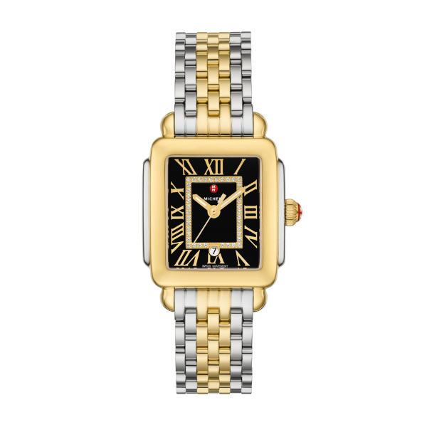 Michele Deco Madison Mid Two-Tone 18K Gold-Plated Diamond Watch - MWW06G000045
