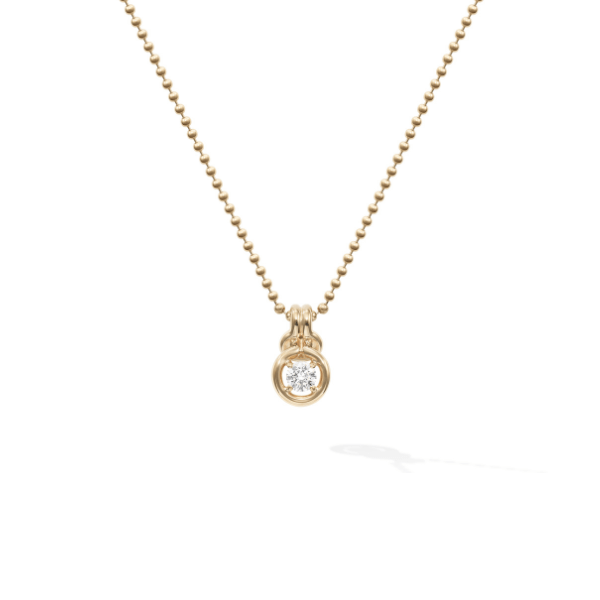 Melissa Kaye 18K Yellow Gold Rocky Pendant Medium - N2501B-Y