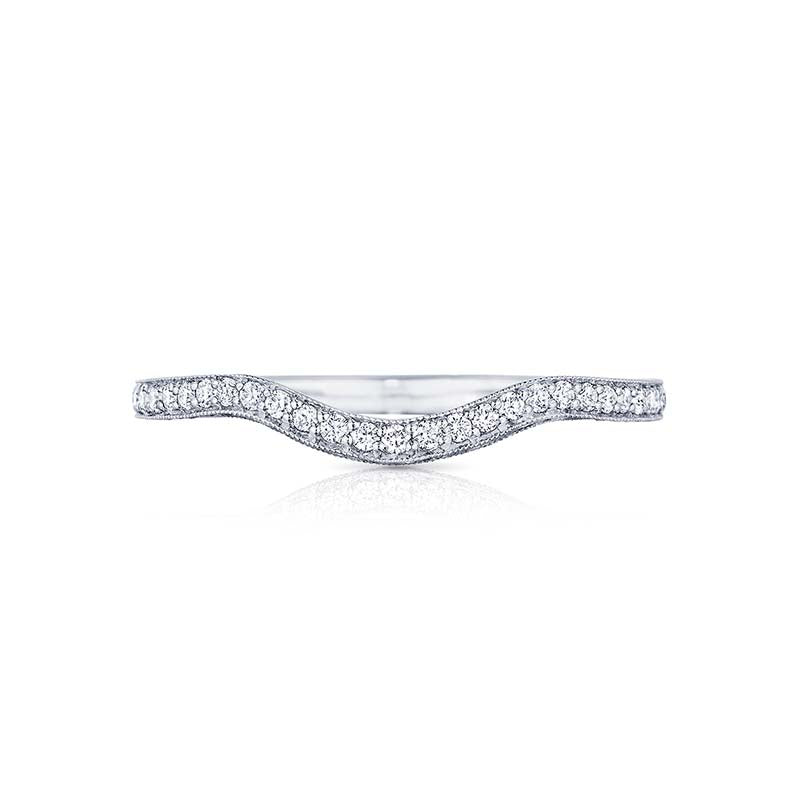Tacori Platinum Classic Crescent Curved Wedding Band - HT2562B12