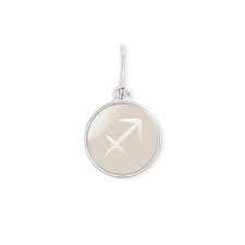 Sagittarius Etching Charm (Silver)