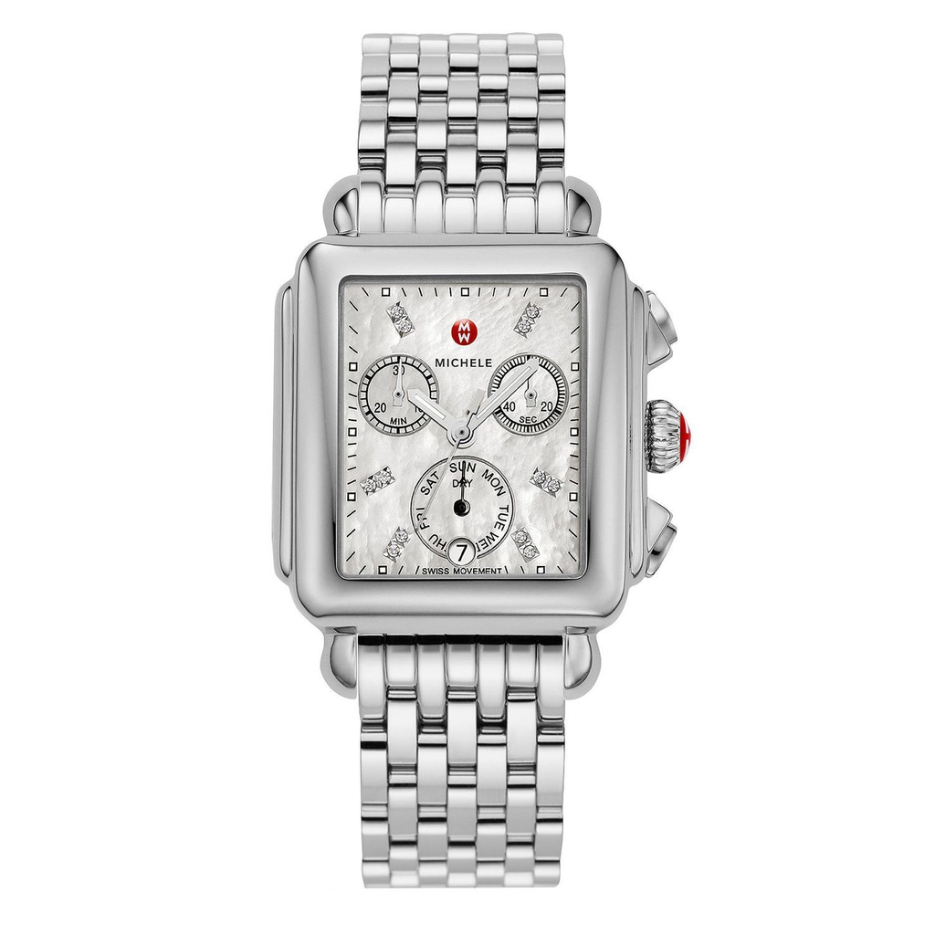 Deco Chronograph Diamond Watch