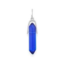 Sapphire Spike Pendant (Silver/Blue)