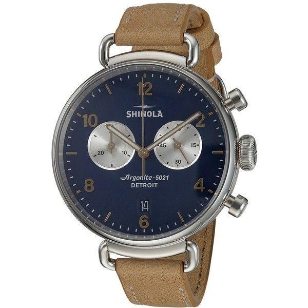 Shinola Women's 20001931 The Canfield Chronograph Brown Leather Watch