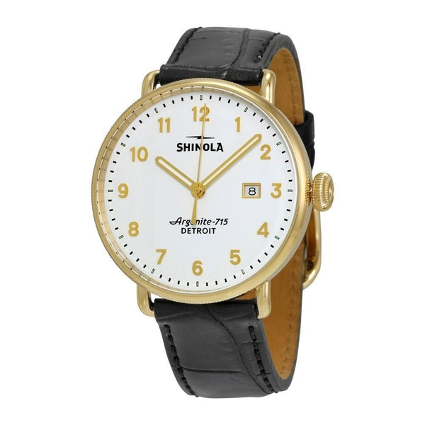 Shinola Men's 20001938 The Canfield Black Leather Watch