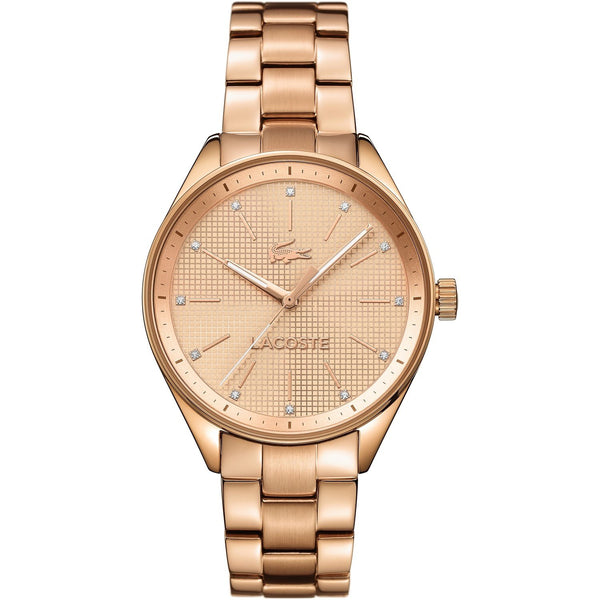 Lacoste Women's 2000899 Philadelphia  Rose Gold-Tone Stainless Steel Watch