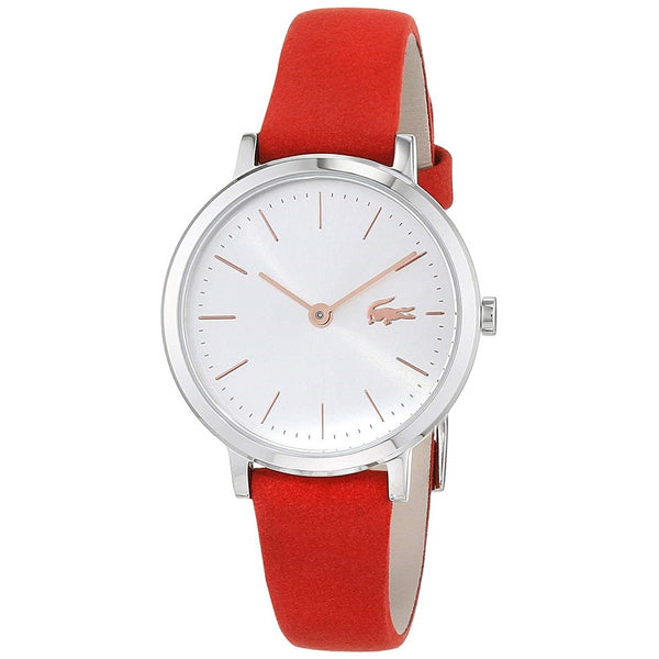 Lacoste Women's 2001048 Mini Moon Red Leather Watch