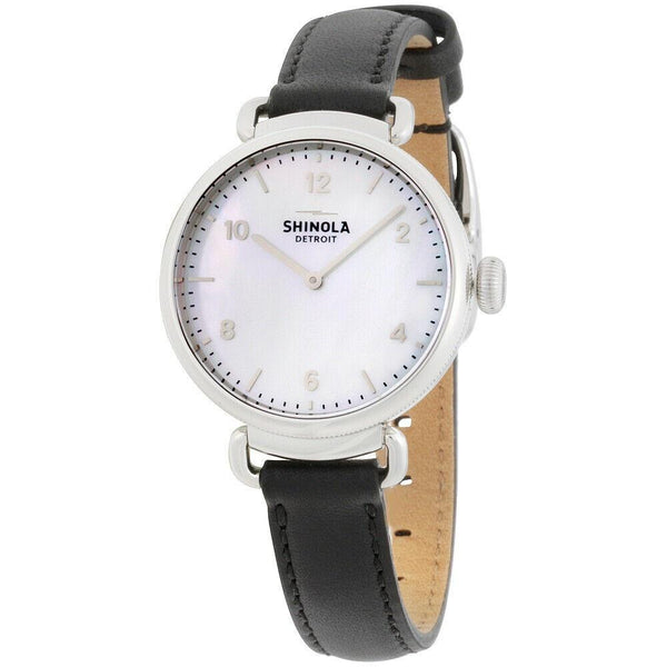 Shinola Women's 20018680 The Canfield Black Leather Watch