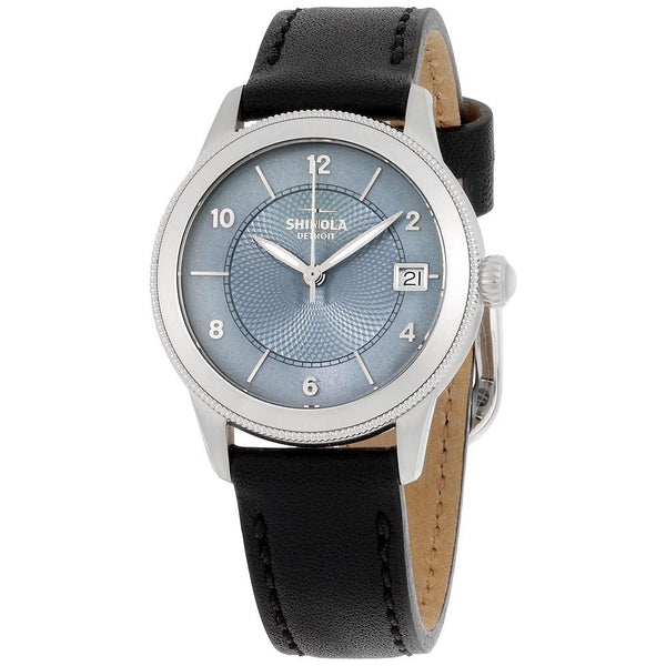 Shinola Women's 20052428 The Gail Black Leather Watch