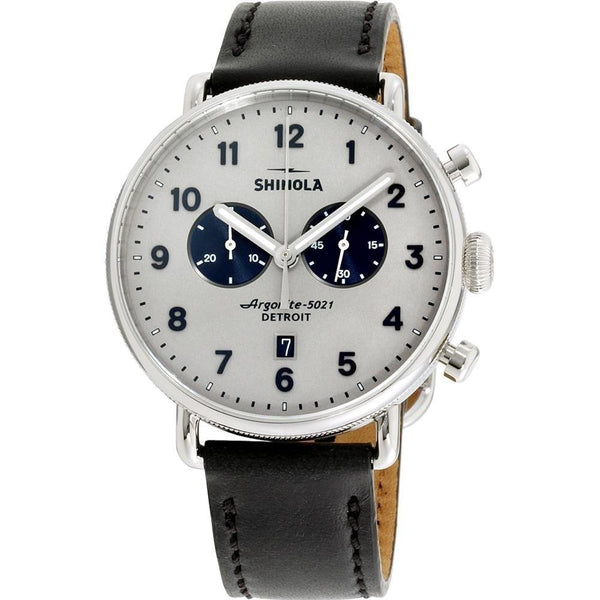 Shinola Men's 20065285 The Canfield Chronograph Black Leather Watch