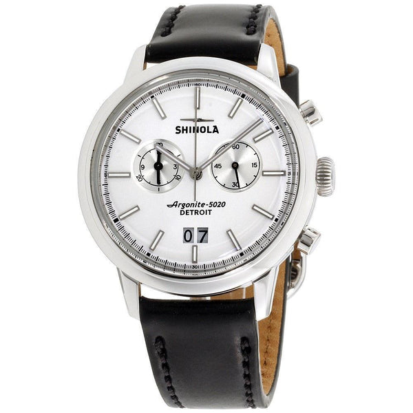 Shinola Men's 20065289 The Bedrock Chronograph Black Leather Watch