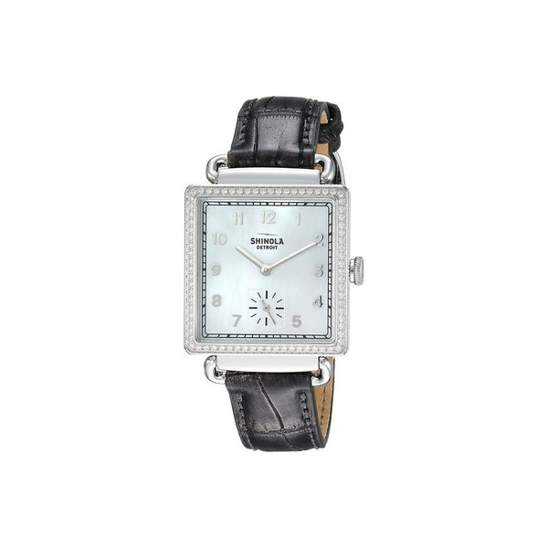 Shinola Women's 20077928 The Cass Gunmetal Leather Watch