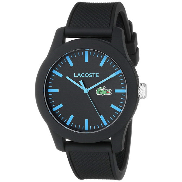 Lacoste Men's 2010791 12.12 Black Silicone Watch